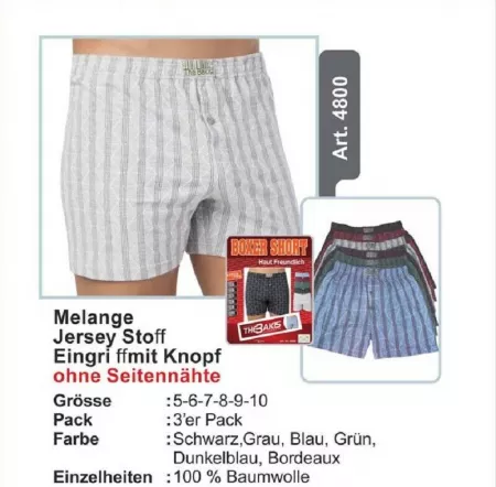 3/6/9/12 Stück Basic Herren Boxershorts Unterhosen mit Eingriff auch in Übergröße verschiedenen Farben Gr.5(S)-13(6XL)