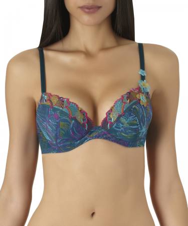 Aubade Push up Bügel BH Evasion Tropicale Farbe curacao Gr,70B