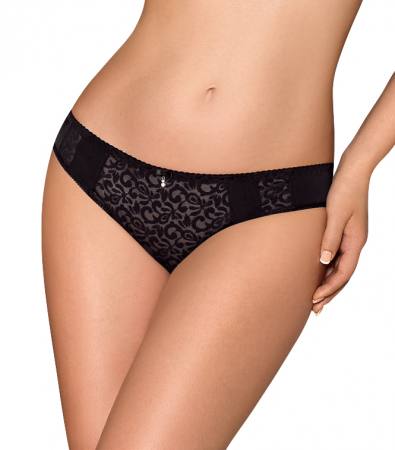 Slip Minislip Panty schwarz mit Spitze Marilyn