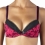 Aubade Push up up Bügel BH Hollywood Pin up schwarz pink S118