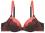 Dita von Teese Push up Bügel BH schwarz orange /y58942 Man Catcher