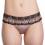 Luxeriöser Minislip Slip Tanga Peaceful in schwarz taupe 36 38 40 42 44