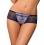 Slip Shorty Panty lila mit Spitze 36 38 40 42 44 46 48