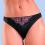 String Tanga Größe 36 38 40 42 Farbe schwarz / mit zart rosé` lila 460330