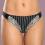 String Tanga schwarz / weiss Serie Nicole