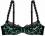 Dita von Teese Halbschale Bügel BH Dare Taker schwarz animal emerald black /y58418