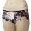 Minislip Panty Slip schwarz mit Blüten zur Serie Augustine 36 38 40 42 44